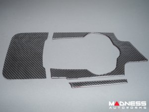Alfa Romeo Giulia Shift Console Cover Trim - Carbon Fiber - Flexible / Self Adhesive Alfa Romeo Giulia Shift Console Cover Trim - Carbon Fiber - Flexible / Self Adhesive